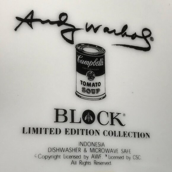 Andy Warhol Campbell's Soup Can & Dollar Bills Plate Numbered & Signed 518/5000 - Picture 6 of 14
